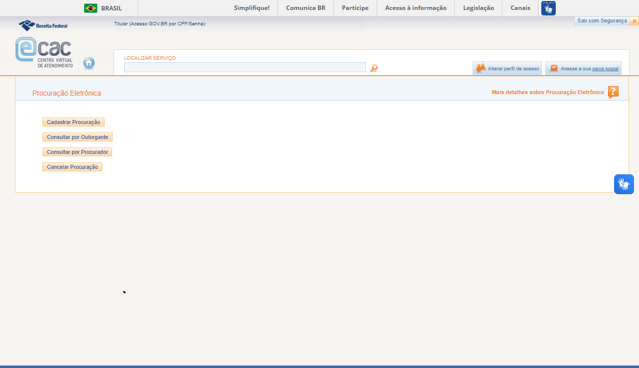 e-Cac Receita Federal